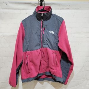 The North Face Ladies Pink and Gray Zip Up Jacket Size L